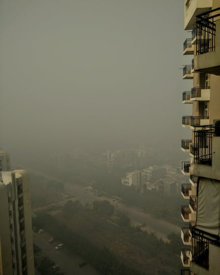 A view from Noida, 6 miles from Delhi.