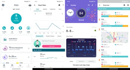 The Android Fitbit app showing general health and activity data taken from a Pixel Watch.