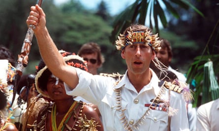 شاهزاده چارلز در پاپوآ گینه نو در سال 1984