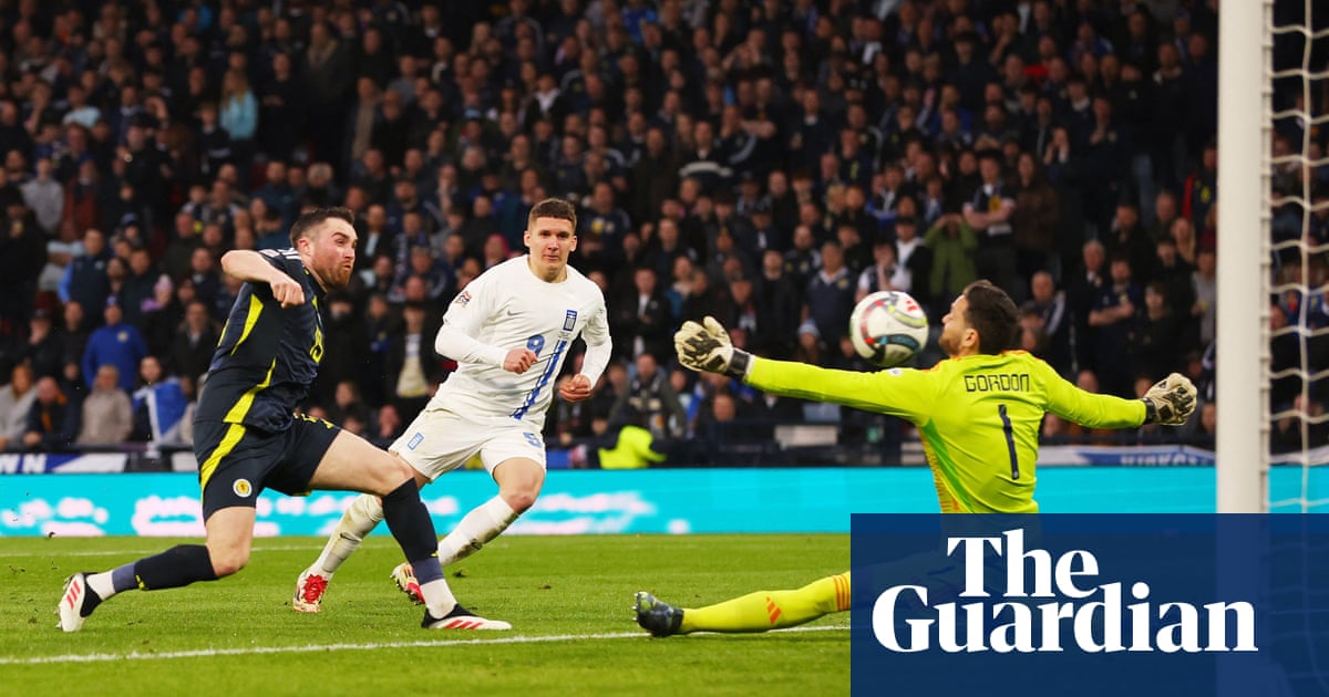 Scotland relegated to Nations League B after 3-0 loss to Greece