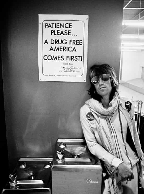 ‘People who wanted to be like him ended up dead’ … Keith Richards at US customs in 1972.