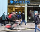 Barclays to cut 5,000 jobs as bank’s bosses hail AI productivity advances