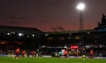 A wide view of Premier League action at Luton’s Kenilworth Road
