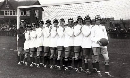 Dick Kerr International Ladies AFC, undefeated British champions in 1920-1921.