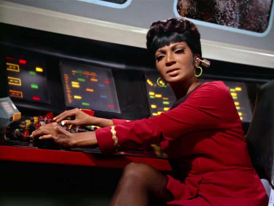 Nichelle Nichols in the Star Trek episode A Piece of the Action, 1968.