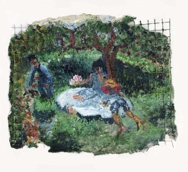 Jarett Key’s Key Family in the Garden, 2019. One of the works from the Lumpkin-Boccuzzi Family Collection