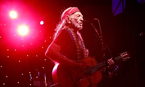 Willie Nelson performing in Texas
