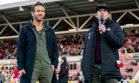 Glaming up Wales …  Ryan Reynolds and Rob McElhenney in Welcome to Wrexham.
