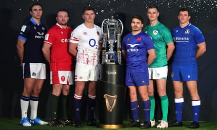 The six Six Nations captains at the tournament launch.