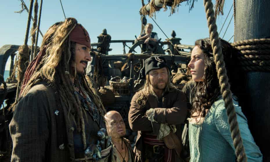 Fresh blood ... Johnny Depp and Kaya Scoledario in Pirates of the Caribbean: Dead Men Tell No Tales.