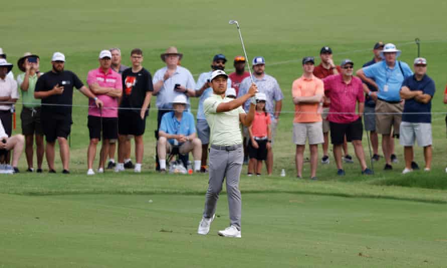 Xander Schauffele fairway on the tenth hole.