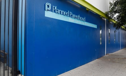 A Planned Parenthood clinic in California. The Roe v Wade ruling saw an uptick in patients from out of state.