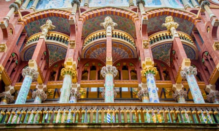 The concert hall’s design has Spanish and Arabic elements.