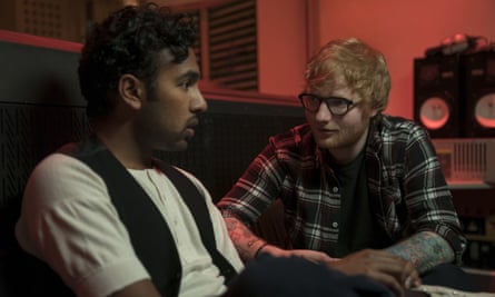 Good-sport cameo … Ed Sheeran with Himesh Patel in Yesterday.