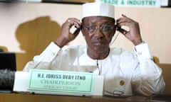 26th Session Of The African Union Heads Of States And Governments In Addis Ababa<br>(160131) -- ADDIS ABABA, Jan. 31, 2016 (Xinhua) -- The rotating chairman of the African Union (AU), Chadian President Idriss Deby Itno attends a press conference at the AU Headquarters in Addis Ababa, capital of Ethiopia, on Jan. 31, 2016. The 26th ordinary session of the AU heads of states and governments closed on Sunday at the AU Headquarters in Addis Ababa. (Xinhua/Pan Siwei) 

PHOTOGRAPH BY Xinhua / Barcroft Media

UK Office, London.
T +44 845 370 2233
W www.barcroftmedia.com

USA Office, New York City.
T +1 212 796 2458
W www.barcroftusa.com

Indian Office, Delhi.
T +91 11 4053 2429
W www.barcroftindia.com