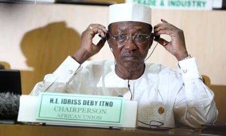 The newly elected AU chairman, Chadian president Idriss Déby.