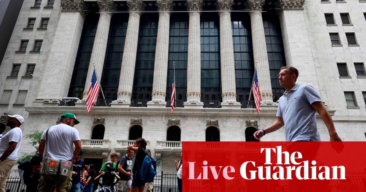 Dow tumbles 800 points as US and UK yield curves invert – as it happened