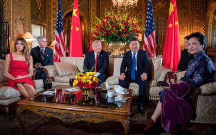 The Trumps welcomed Chinese President Xi Jinping and his wife, Peng Liyuan, in 2017.