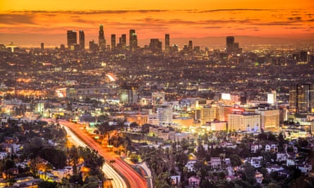 Los Angeles as seen from the Hollywood Hills, where it’s not easy to make a quick getaway.