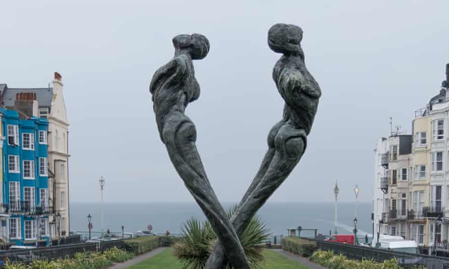 Tay, the Aids memorial, in New Steine, Brighton, by Romany Mark Bruce and Morris Singer Art Foundry. 