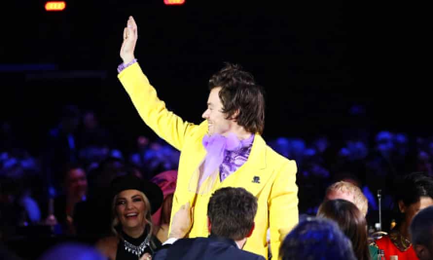 Harry Styles at the Brits.