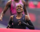 Faith Kipyegon misses four-minute mile barrier by six seconds - video