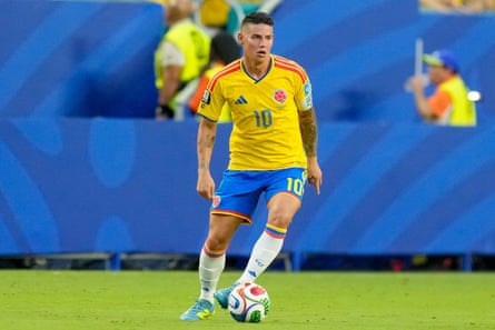 James Rodríguez looked past his best for Colombia at the World Cup.