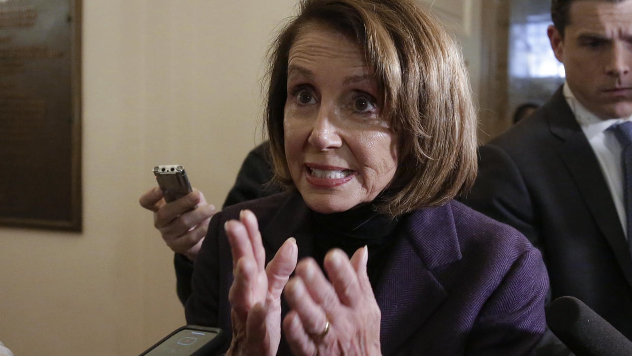 Nancy Pelosi Trump Endangered Lives By Leaking Details Of War Zone Trip Video Us News The Guardian