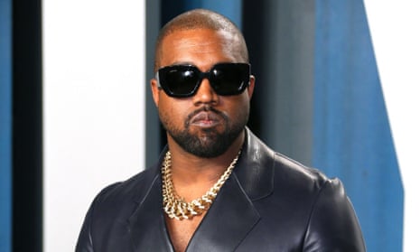 Kanye West pictured at the Vanity Fair Oscar party in Los Angeles in 2020.