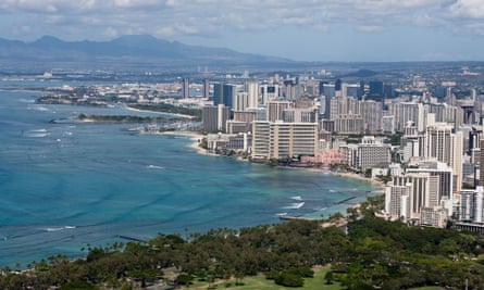 Honolulu and Waikiki beach