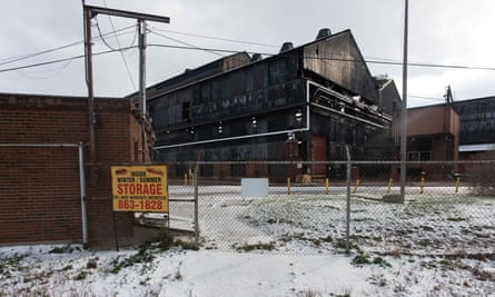 A boarded factory in upstate New York.