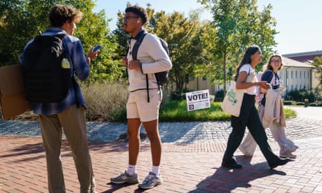 Huge numbers of young people turned out to vote Democrat.