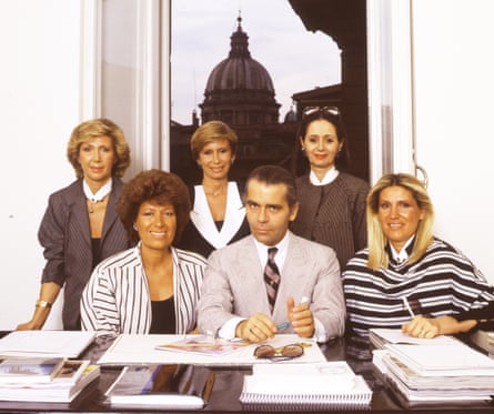 The five sisters of Lagerfeld and Fendi, head of the Italian fashion house.