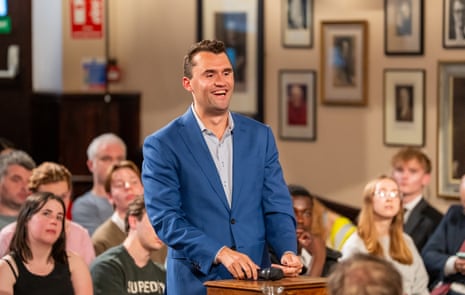Virulent debater and clickbait savant: how Charlie Kirk pushed a new generation to the right | Charlie Kirk shooting | The Guardian