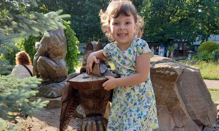 Alika Zubets, 4, in Kharkiv has been denied entry to the UK despite applying with a sponsor in March.