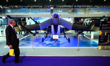 A STRIX uncrewed air system from BAE Systems on show at DSEI