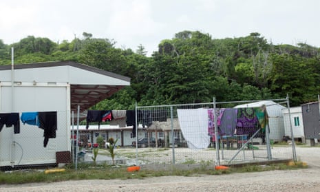 A refugee camp on Nauru