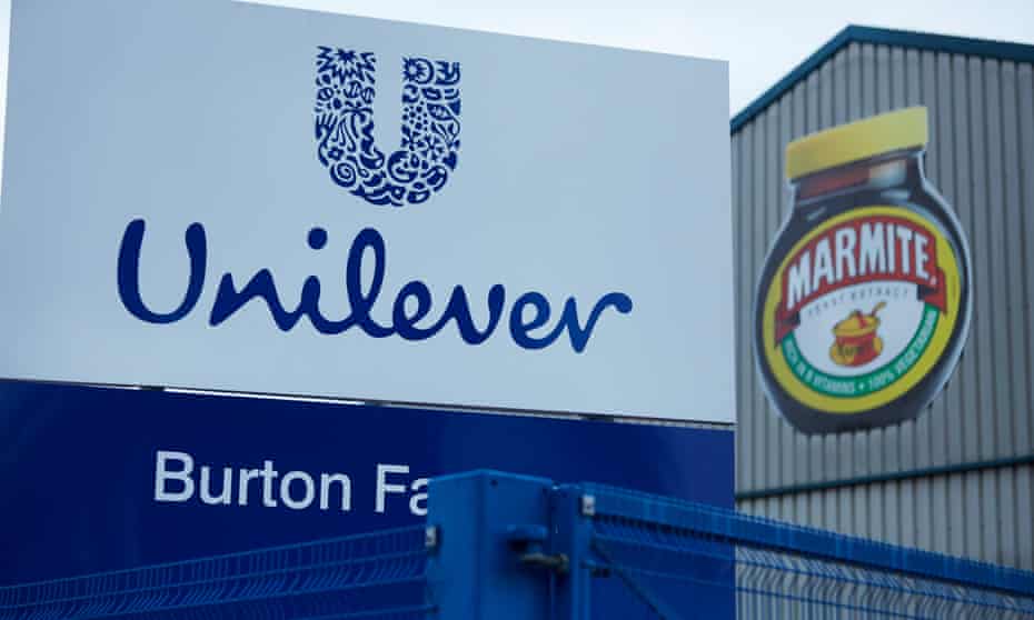 Unilever’s Burton-upon-Trent factory in the UK where Marmite is produced.