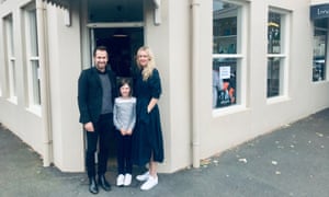 Jayne Tuttle and her family in Australia