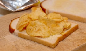 Not so bad … crisps with bread