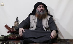 Abu Bakr al-Baghdadi appears in an Isis propaganda video.