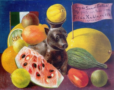 I Belong to Samuel Fastlicht (1951), one of many fruit-themed riddles Kahlo painted that year.