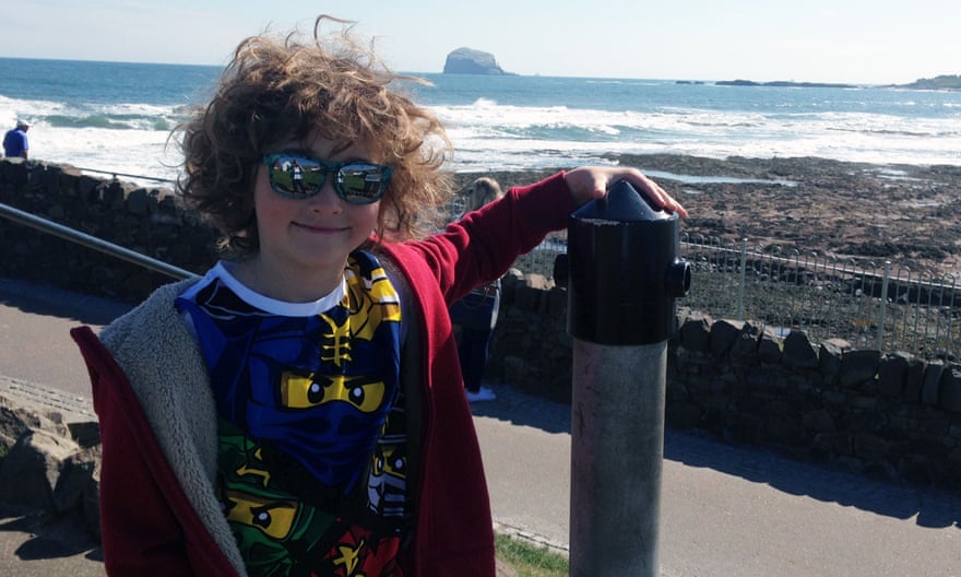 George in North Berwick, with Bass Rock in the distance.