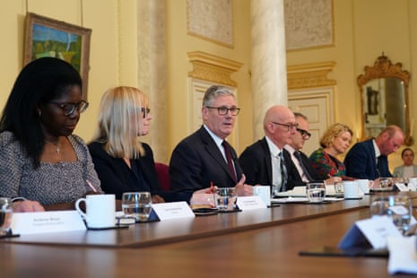 Keir Starmer hosting a roundtable at No 10 this morning with figures from the hospitality industry discussing getting young people into work.