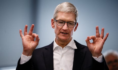 Apple chief executive Tim Cook said: ‘We have a deep sense of responsibility to give back to our country.’