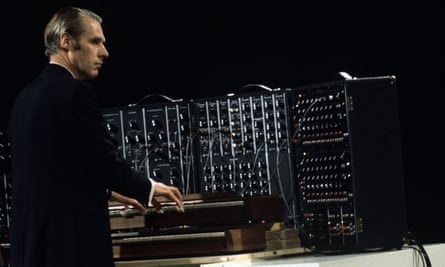 George Martin at the synthesiser