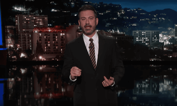 Jimmy Kimmel: ‘People like Donald Trump Jr, the president’s least favorite son, perpetuate this kind of stuff’