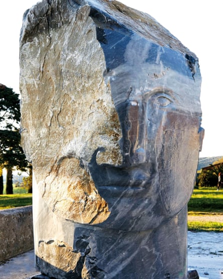 marble sculpture by Emily Young