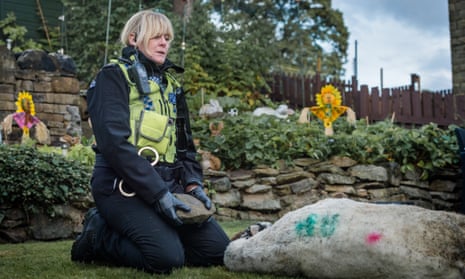The fatal blow … Sarah Lancashire as Catherine Cawood in Happy Valley.