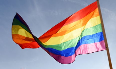 a rainbow flag